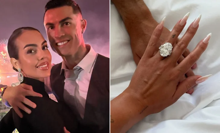 Më në fund! Cristiano Ronaldo i prorpozon Georgina-s, por unaza miliona euroshe “vodhi” shfaqjen