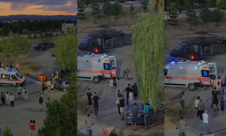 Mjeti përfundoi i përmbysur jashtë rrugës, niset drejt Spitalit të Traumës shoferi që u aksidentua në Korçë