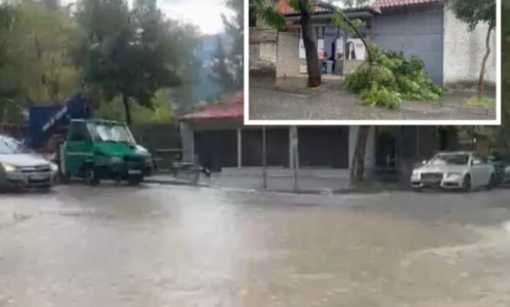 Moti i keq përfshin Elbasanin, raportohet për përmbytje dhe dëme
