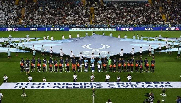 “Ndaloni vrasjen e fëmijëve” / UEFA mesazh të fortë nga fusha për konfliktin që po trondit botën