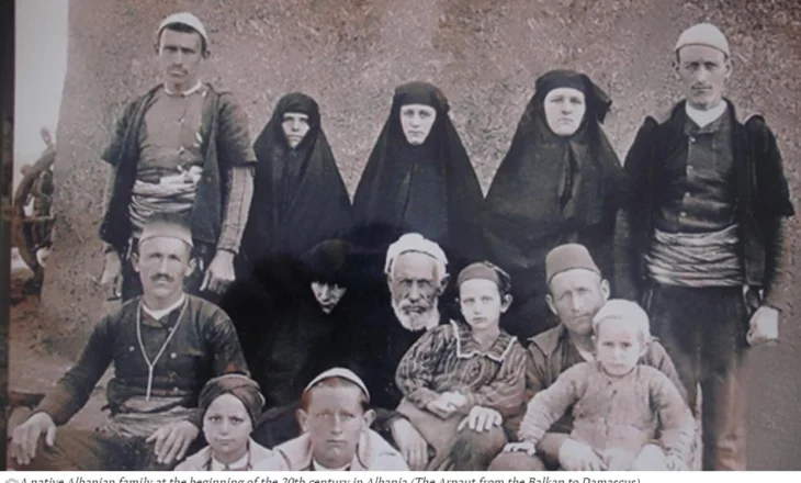 Një familje etnike shqiptare në fillim të shekullit të 20-të në Damask të Sirisë