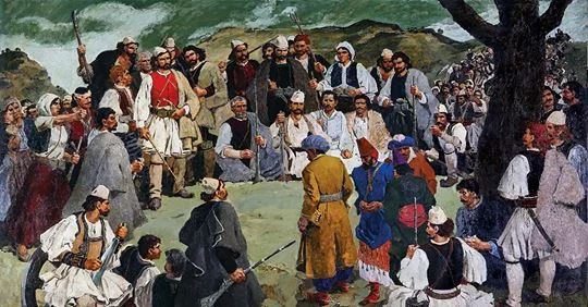 Një tablo historike dhe historia e Vlorajve kundër Vrionasve