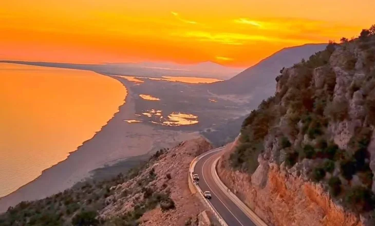 Perëndimi si pikturë, Rama poston foton: Rruga panoramike Shëngjin-Velipojë