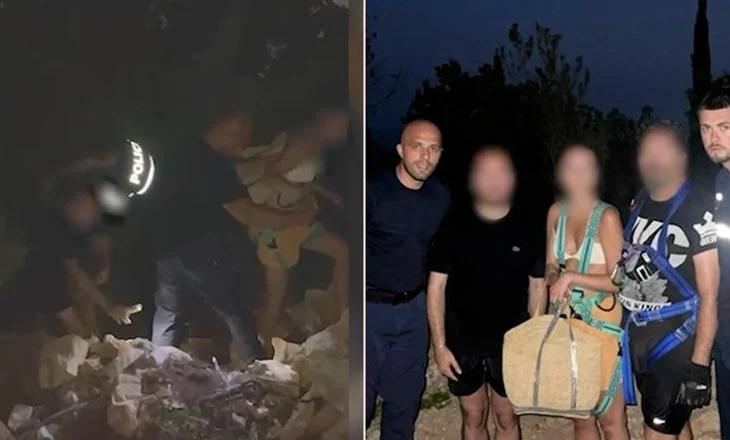 Policia në Himarë shpëton tre turistë të huaj të bllokuar në plazhin e Akuariumit