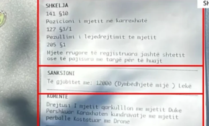 Policia rrugore, me “dorë të hekurt” në  Shkodër/ Gjoba deri në 120 mijë lekë për parakalime të rrezikshme