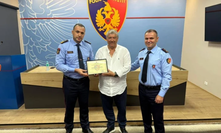 Proda i akordon “Certifikatë Karriere” Janaq Zarkës, me 41 vite karrierë në Polici