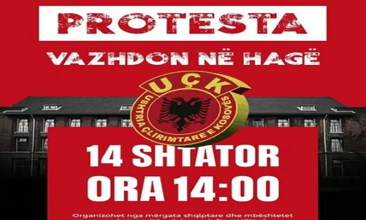 Protesta e rradhës në Hagë, në mbështetje të ish-krerëve të UÇK