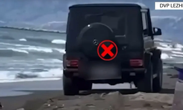 Qarkulloi me ‘G-Class’ në breg të detit në Lezhë, gjobitet me 50 mijë lekë 23-vjeçari (VIDEO)