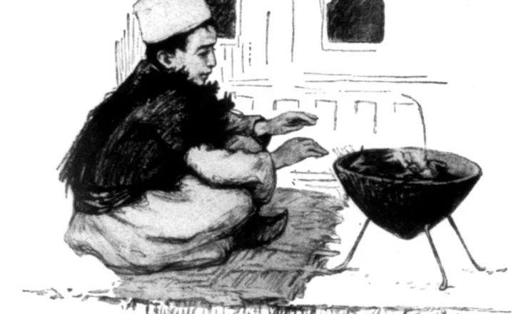 Revista amerikane (1928) / Shqiptarët lyejnë jelekët e bardhë me të zezë që nga..