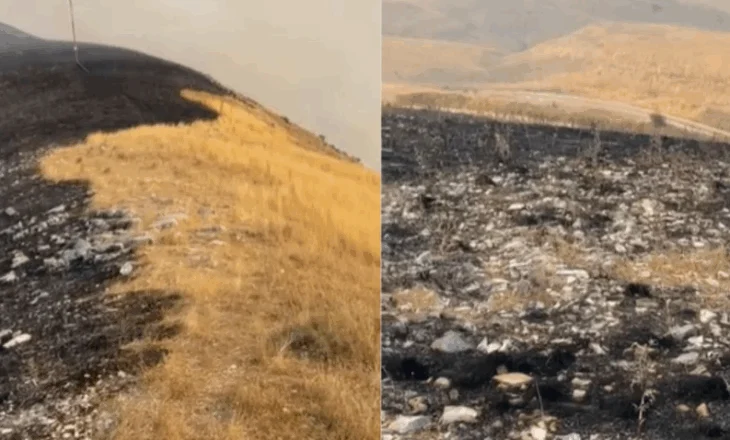 Rrezikonte shtëpitë, banorët dhe zjarrfikësit fikin zjarrin në Lazarat
