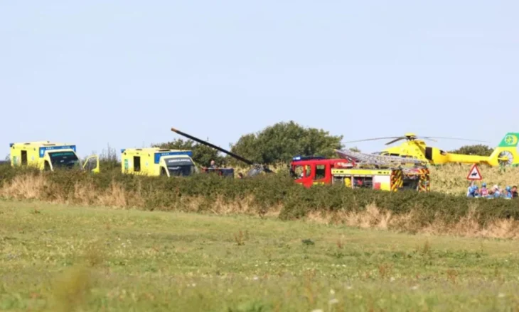 Rrëzohet helikopteri gjatë një trajnimi për pilotë në Britaninë e Madhe