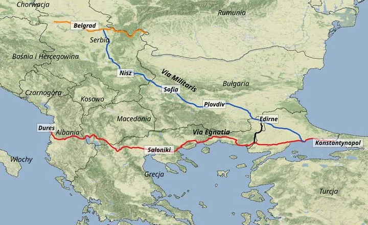 Rruga e famshme Via Egnatia me dy pikat e saj fillestare Durrësin dhe Vlorën dhe rëndësia e saj historike!￼