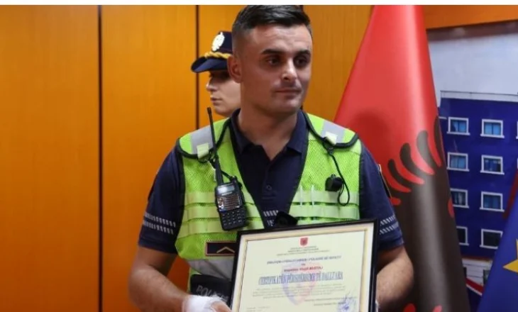 Shpëtoi të plagosurit në Fier, Ilir Proda i jep Certifikatë për Shërbime të Dalluara Inspektor Klajdi Mustaj