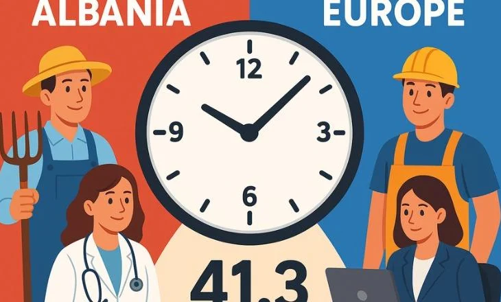 Shqiptarët e vitit 2024 punuan më pak se një vit më parë, diferenca me Bashkimin Europian prej 5 orësh mbetet e fortë