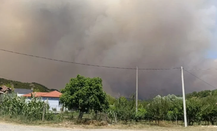 Shtatë fshatra të djegura në Gramsh! Zjarri ende jashtë kontrollit