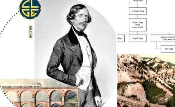 Si sot, më 1860 vdiq në Vjenë Karl Gega (Carlo Ghega; Carl Ritter von Ghega, lindur në Venedik më 1802)