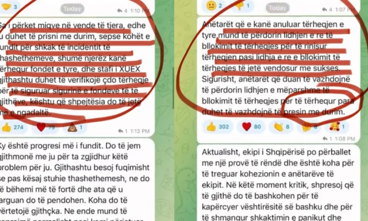 Skemat piramidale online/ Braçe publikon mesazhet nga grupi në Telegram: Krimi i mashtrimit dhe grabitjes po konsumohet i plotë!