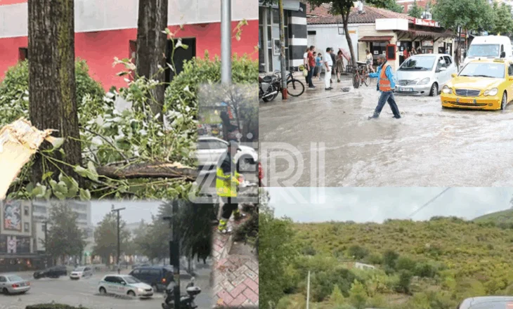Stuhia ‘goditi’ Shqipërinë një ditë më parë, bëhet bilanci i dëmeve: Permbytje, pemë të rrëzuara…