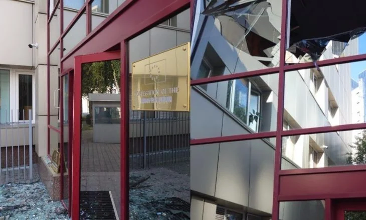 Sulmi rus dëmton zyrën e Delegacionit të BE-së në Kiev, Kos: Moska refuzon paqen dhe zgjedh terrorin