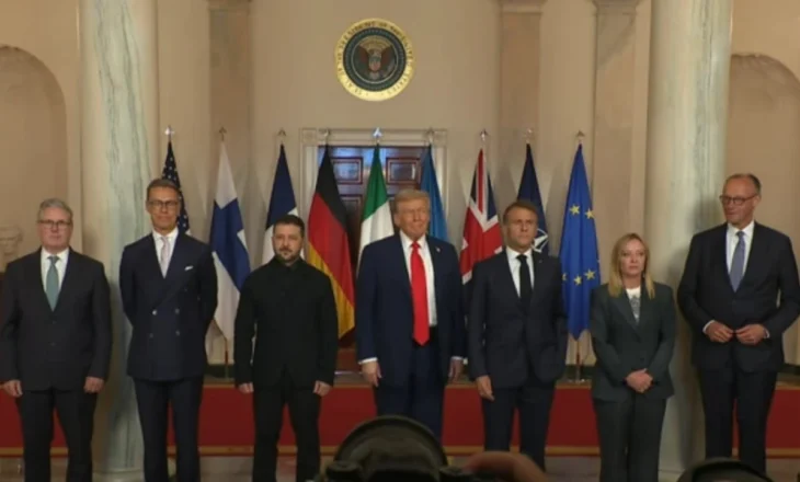 Takimi LIVE në Shtëpinë e Bardhë/ Trump dhe udhëheqësit evropianë bëjnë ‘foto familjare’