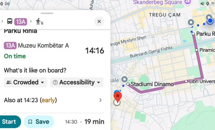 Tani mund të shihni në kohë reale ku ndodhet dhe për sa minuta vjen autobusi juaj