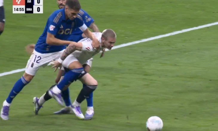 Te Real Madrid bërtasin me të madhe “VJEDHJEEEEEEE”, Mastantuono pengohet brenda zonës por nuk ka penallti (VIDEO)