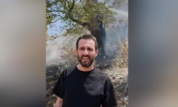 “Të shpallet gjendja e fatkeqësisë natyrore”/ Adriatik Lapaj në terren, angazhohet në fikjen e zjarreve në Delvinë