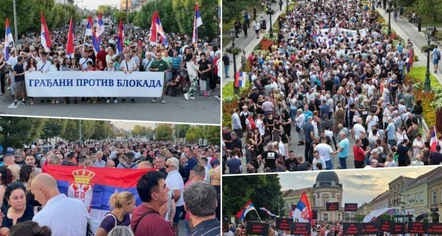 Tensione në Serbi, mbështetësit e Vuçiçit mbushin rrugët kundër protestuesve