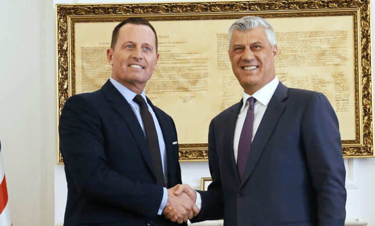 “Thaçi është peng i Hagës”, Grenell: SHBA nuk do të pranojë shkëmbim të territoreve!