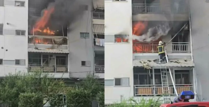 Tiranë/ Zjarr në Astir, apartamenti përfshihet nga flakët