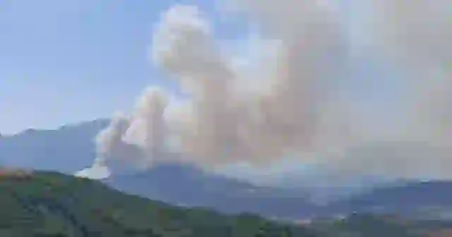 Tre shtëpi digjen nga flakët në Berat, zjarrfikësit përballen me vështirësi për shkak të temperaturave dhe erës