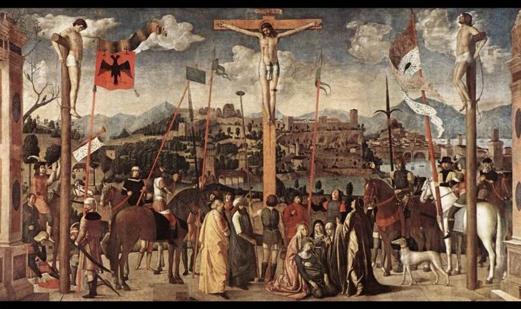 Triumfi i flamurit kuq e zi pas një “Kryqëzimi” të vitit 1501