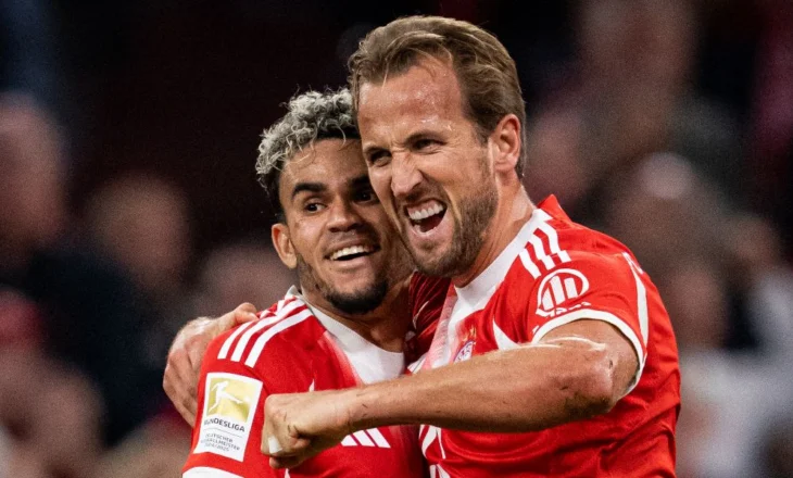 (VIDEO) Bayern Munich e nis me “set tenistik”: trekëndëshi Diaz-Kane-Olise dhuron 6 gola!