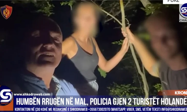 VIDEO – Dy turistë holandezë kishin humbur rrugën në malin e Qerretit, gjenden dhe shpëtohen nga policia