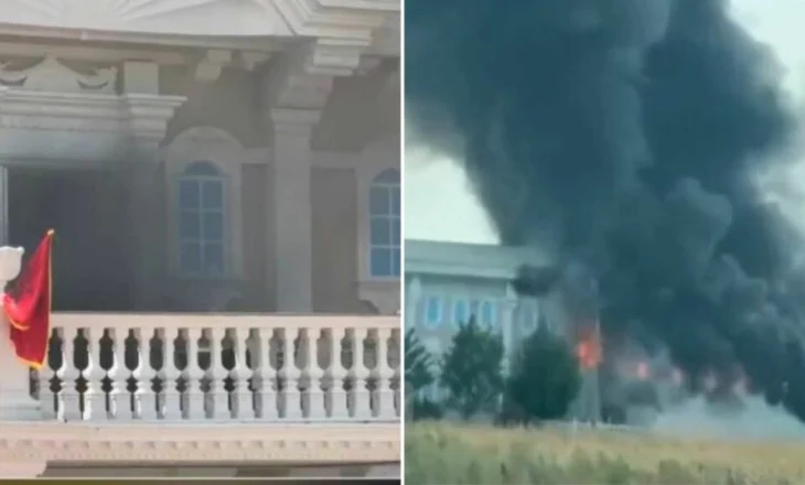 VIDEO / Zjarr me përmasa të mëdha në Lezhë, flakët përfshijnë dhe një lokal dasmash
