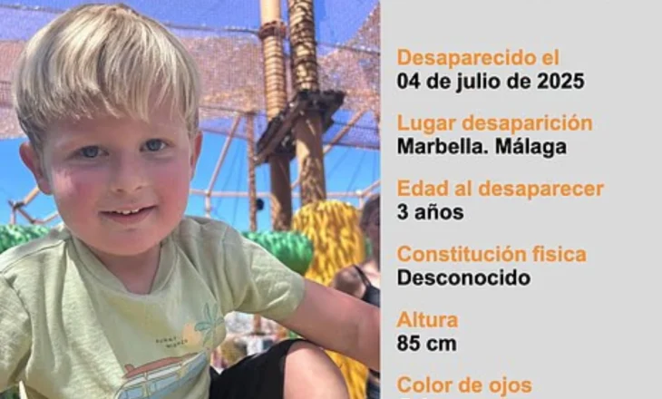 Zhduket tre vjeçari në Costa del Sol/ Babai britanik kërkon djalin, autoritetet dyshojnë se nëna ruse është arratisur drejt vendlindjes