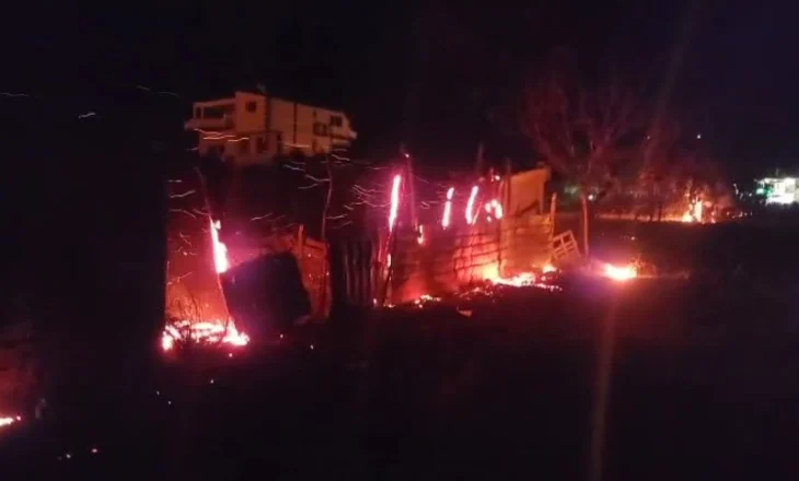 Zjarr në Dukat të Ri, flakët përhapen me shpejtësi, digjen disa kasolle dhe ullinj