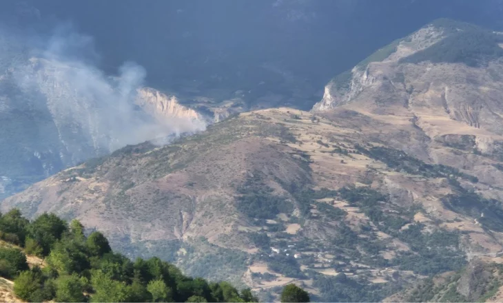Zjarr në Parkun Natyror Korab-Koritnik-Kallabak, flakët po i afrohen banesave
