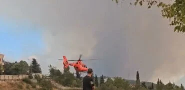 Zjarri dramatik në Gramsh/ Fillon transportimi me helikopter i të lënduarve drejt Spitalit të Djegieve në Tiranë