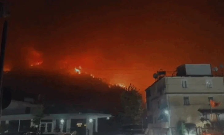 Zjarri në malin e Delvinës i afrohet puseve të gazit