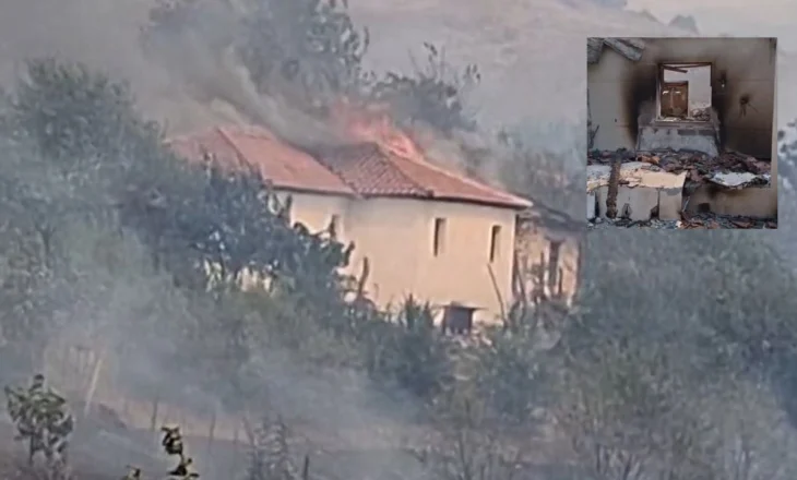 Zjarri shkatërroi gjithçka, TCH sjell pamjet nga shtëpitë e djegura në Skënderbegas të Gramshit