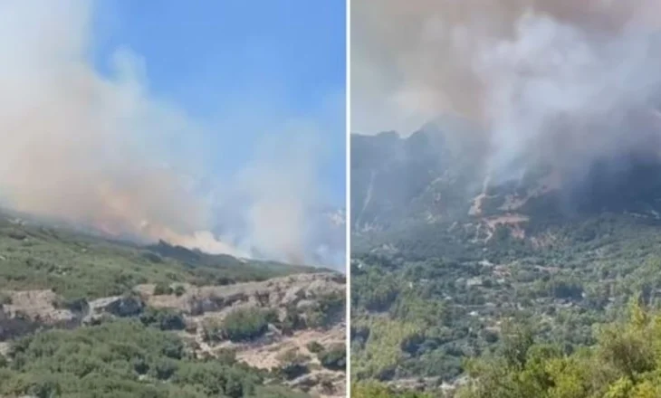 Zjarri u afrohet banesave në Tërbaç të Vlorës, banorët apel për ndërhyrje nga ajri