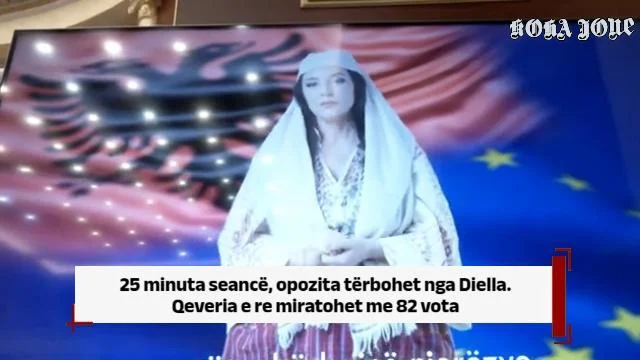 25 minuta seancë, opozita tërbohet nga Diella. Qeveria e re miratohet me 82 vota