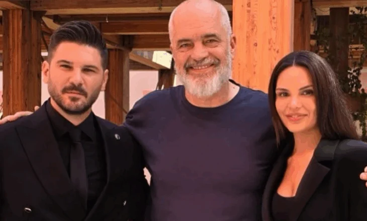 Aktori turk Tolgahan Sayisman dhe Almeda Abazi takojnë kryeministrin Edi Rama