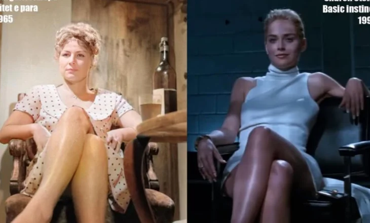Arkivi i filmit publikon foton e panjohur joshëse të Margarita Xhepës në ’65: Njëlloj si Sharon Stone te “Basic Instinct”