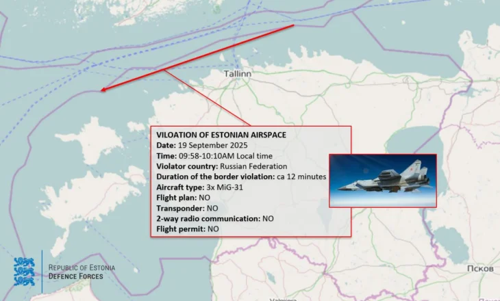 Avionët rusë u futën në hapësirën e saj ajrore, Estonia: Moska po na provokon