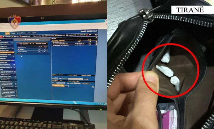 Baste sportive dhe kokainë në lokal, arrestohet një person, shpallet në kërkim një tjetër në Tiranë