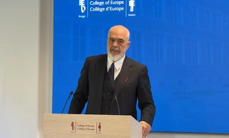 Belgjikë/ Kryeministri Edi Rama flet në Kolegjin e Europës në Bruzh