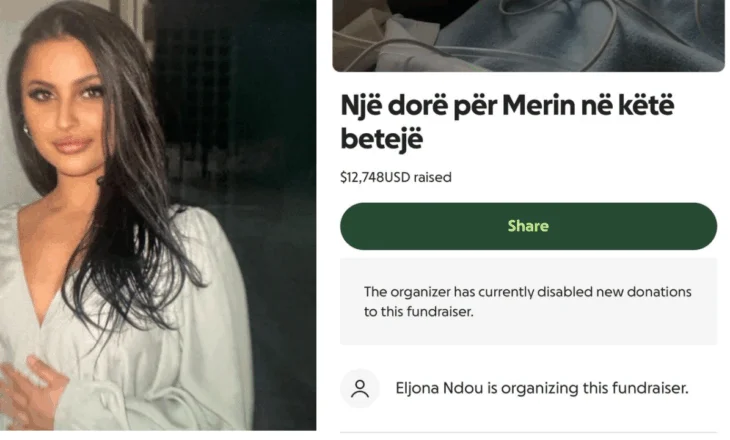 Beteja për Merin, kamerieren e plagosur aksidentalisht në Shkodër, mblidhen mbi 12 mijë 700 dollarë