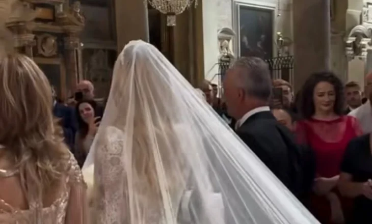Dasma luksoze e djalit të Jozefina Topallit në Romë, Flamur Noka dhe Argita Berisha në mesin e të ftuarve (VIDEO)